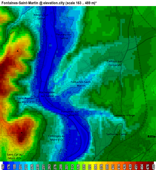 Fontaines-Saint-Martin elevation map