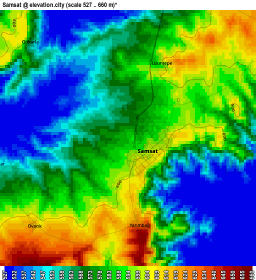 Samsat elevation map