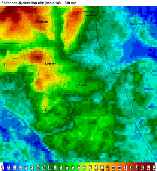 Eschbach elevation map