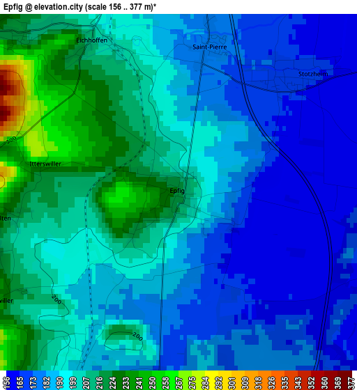 Epfig elevation map