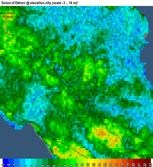 Dolus-d'Oléron elevation map