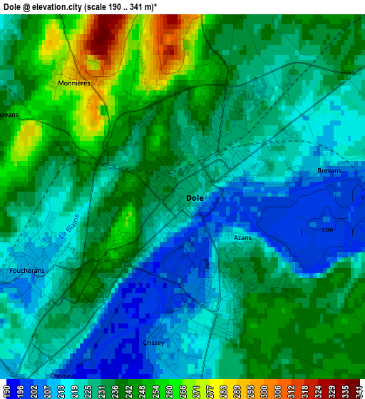 Dole elevation map