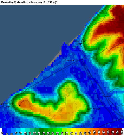 Deauville elevation map