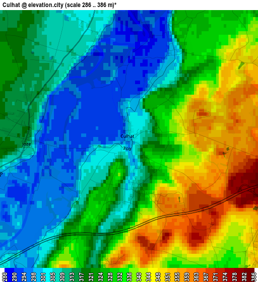 Culhat elevation map