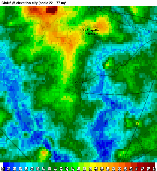 Cintré elevation map