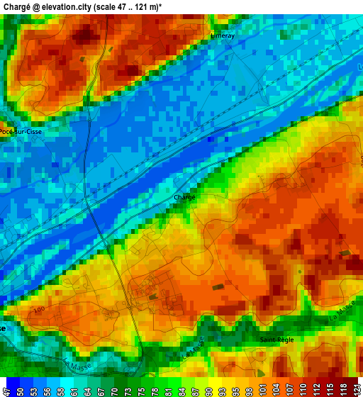 Chargé elevation map