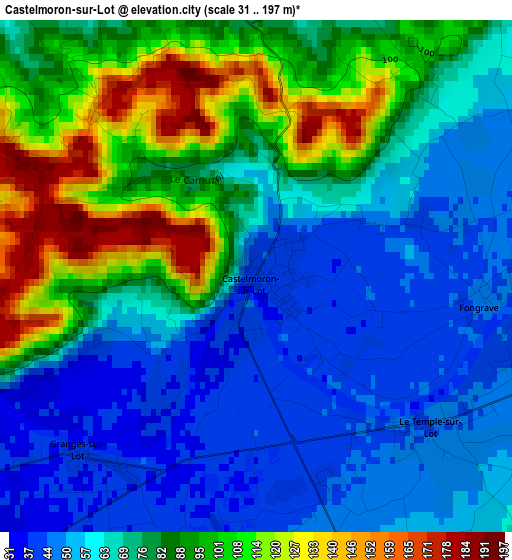 Castelmoron-sur-Lot elevation map