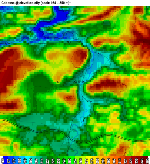 Cabasse elevation map