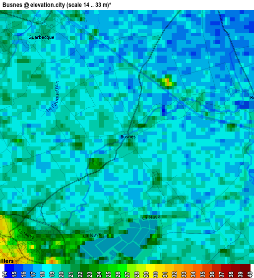 Busnes elevation map