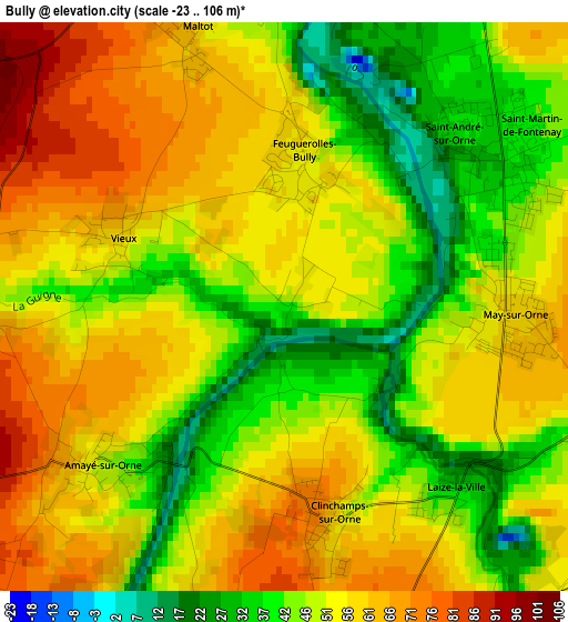 Bully elevation map