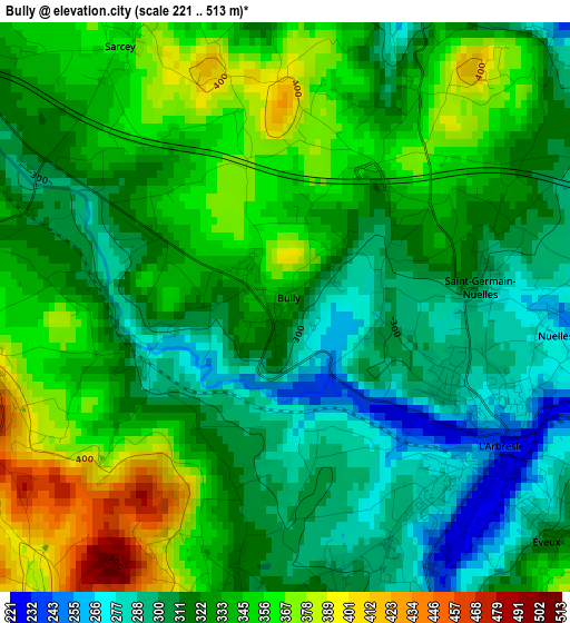 Bully elevation map