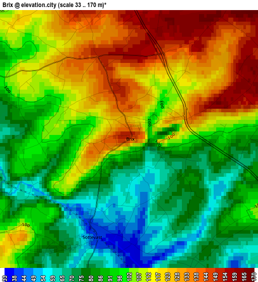 Brix elevation map