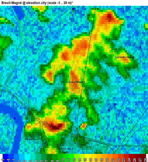 Breuil-Magné elevation map