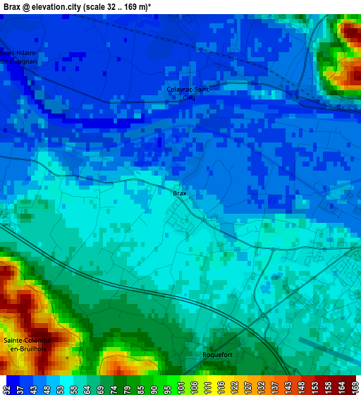 Brax elevation map