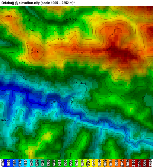 Ortabağ elevation map