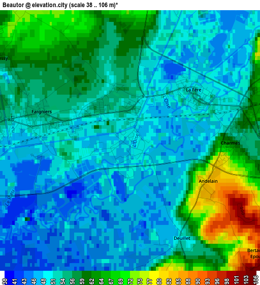 Beautor elevation map