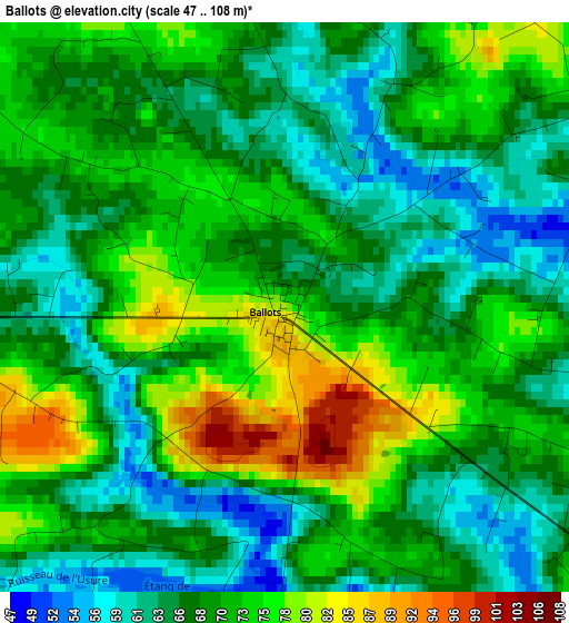 Ballots elevation map