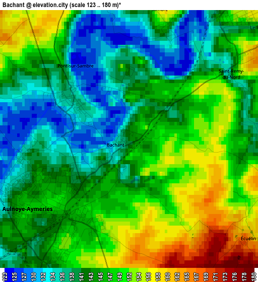 Bachant elevation map