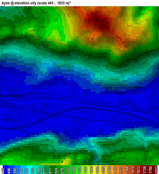 Ayse elevation map