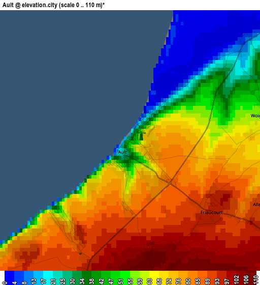 Ault elevation map