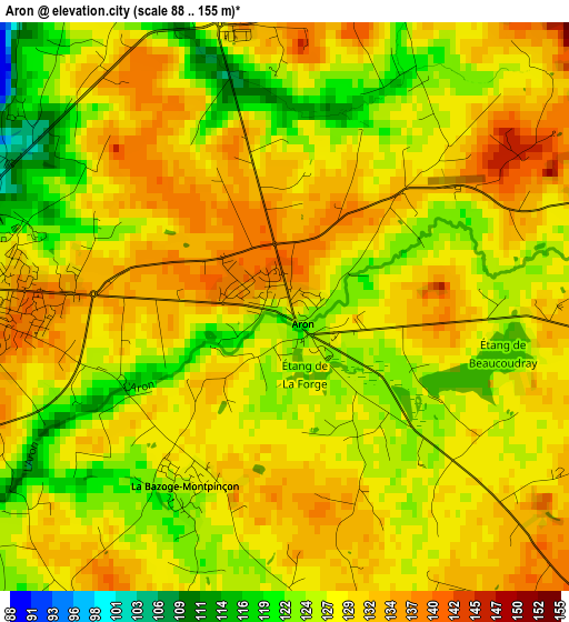 Aron elevation map