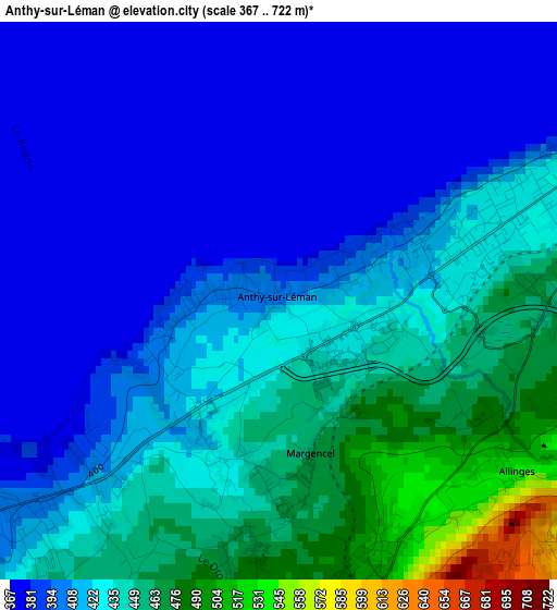 Anthy-sur-Léman elevation map