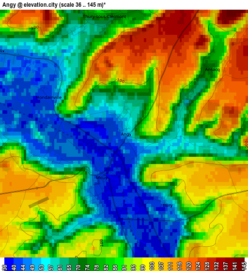 Angy elevation map