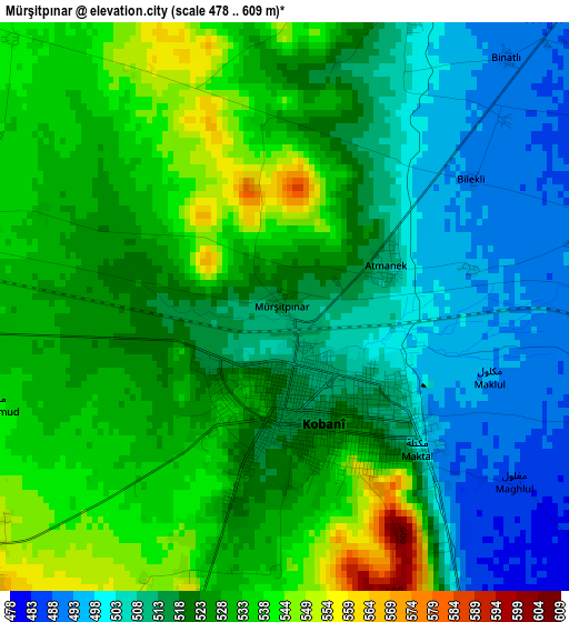 Mürşitpınar elevation map