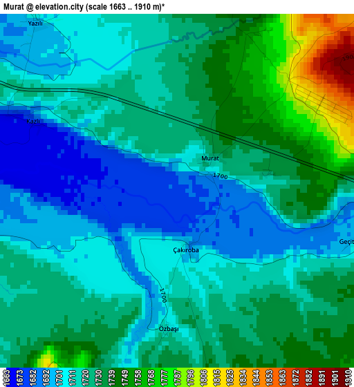 Murat elevation map