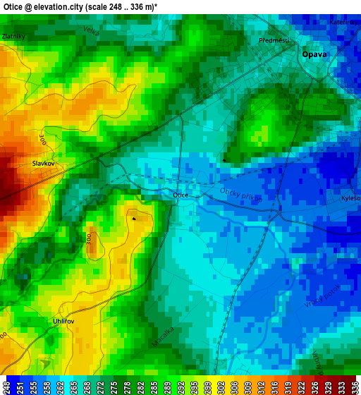 Otice elevation map