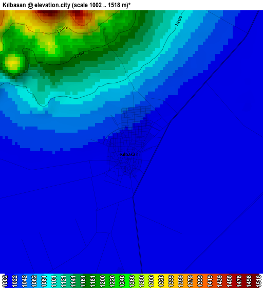 Kılbasan elevation map