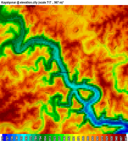 Kayalıpınar elevation map