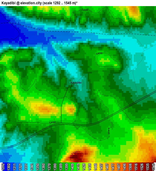 Kayadibi elevation map