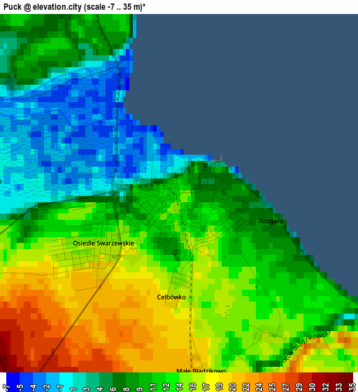 Puck elevation map