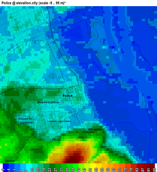 Police elevation map