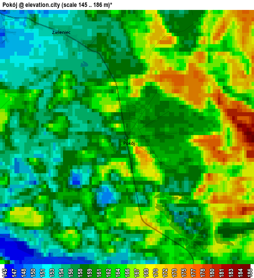 Pokój elevation map