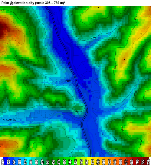 Pcim elevation map