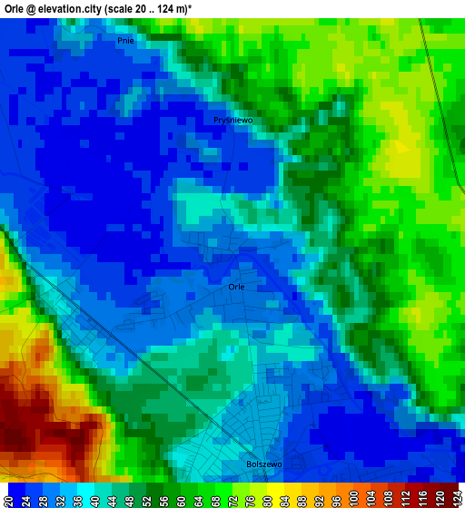 Orle elevation map