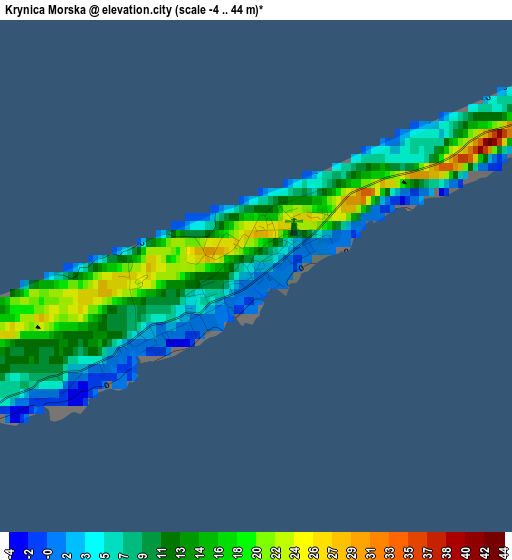 Krynica Morska elevation map