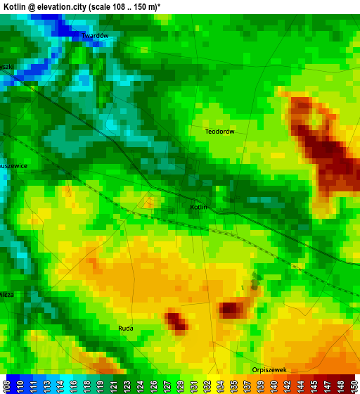 Kotlin elevation map