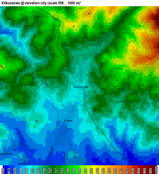 Klikuszowa elevation map