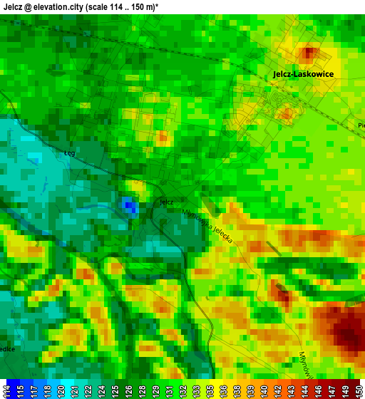 Jelcz elevation map