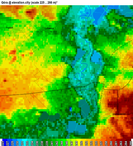 Góra elevation map