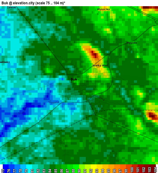 Buk elevation map