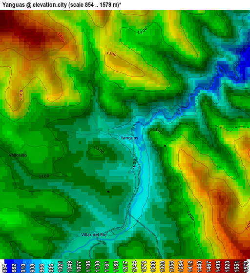 Yanguas elevation map