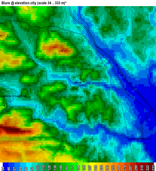 Biure elevation map