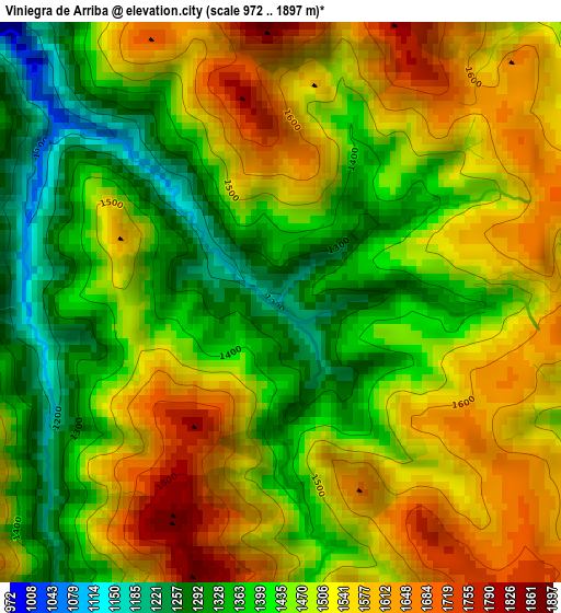 Viniegra de Arriba elevation map