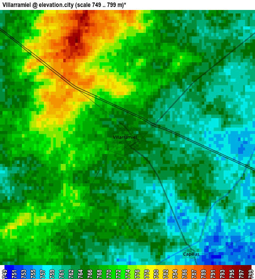 Villarramiel elevation map