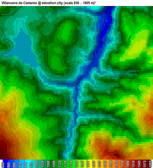 Villanueva de Cameros elevation map