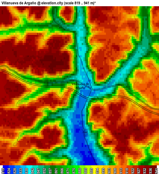 Villanueva de Argaño elevation map